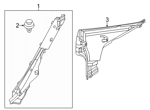 2016 Mazda 6 Interior Trim - Quarter Panels