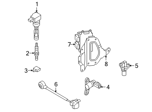 2012 Mazda CX-7 Bracket Diagram for L33L-18-885B
