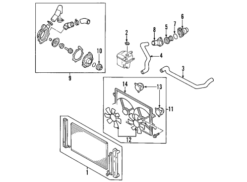 2003 Mazda MPV Cooling System Diagram