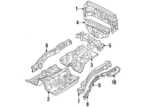 1991 Mazda RX-7 Rear Body