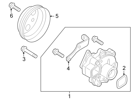 2024 Mazda CX-30 Water Pump Diagram 2
