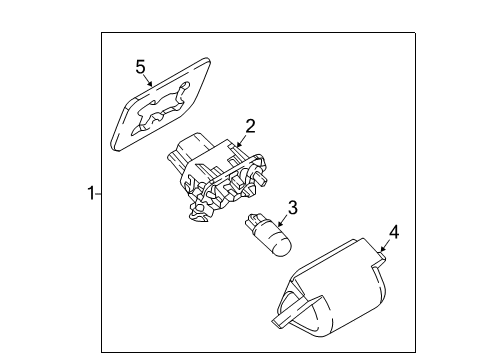 2017 Mazda CX-5 License Lamps Diagram