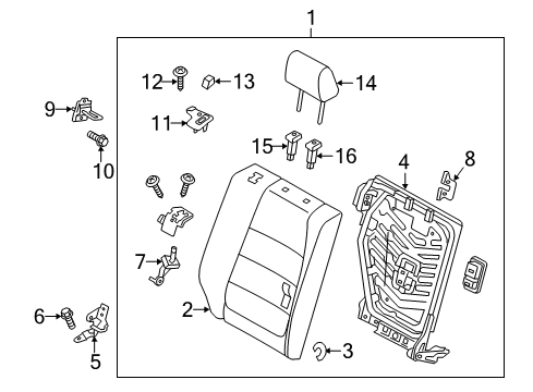 2014 Mazda CX-5 Second Row Seats Diagram 5