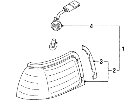 1992 Mazda 323 Signal Lamps Diagram