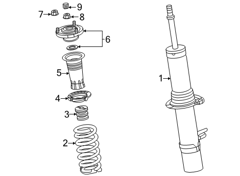 2025 Mazda CX-70 Struts & Components