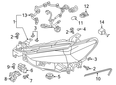 2019 Mazda 6 Bulbs Diagram