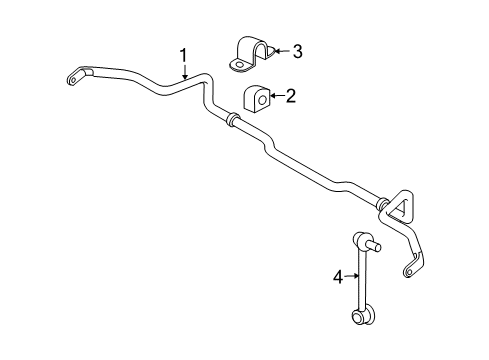 2009 Mazda CX-9 Stabilizer Bar & Components Diagram 2
