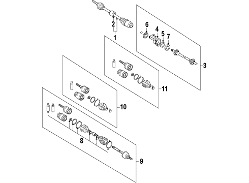 2007 Mazda CX-9 Front Axle Diagram