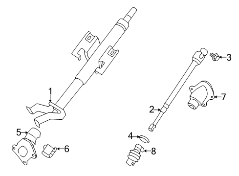2001 Mazda Miata Steering Column Assembly Diagram
