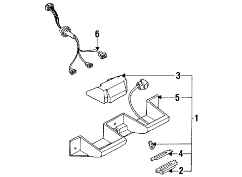 1994 Mazda RX-7 License Lamps Diagram