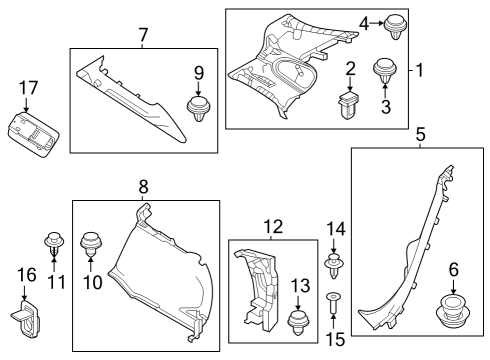 2024 Mazda CX-30 Interior Trim - Quarter Panels