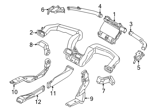 2023 Mazda CX-5 Ducts Diagram