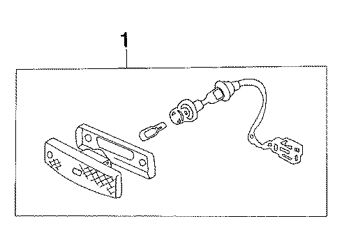 1986 Mazda RX-7 Side Marker Lamps Diagram