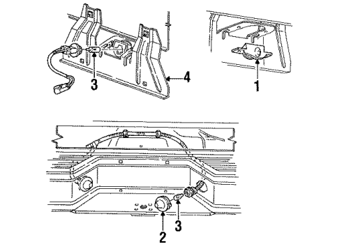1994 Mazda B2300 License Lamps Diagram