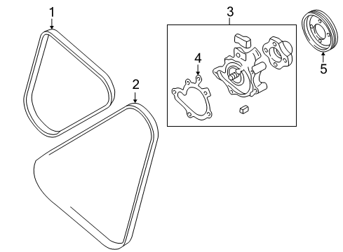 1998 Mazda 626 Water Pump Diagram