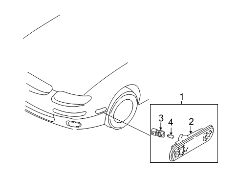 2000 Mazda Millenia Side Marker Lamps Diagram