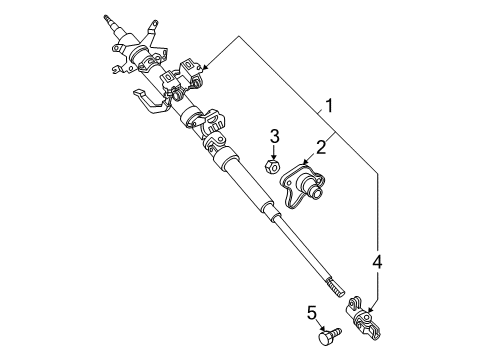 2004 Mazda RX-8 Steering Column Assembly Diagram