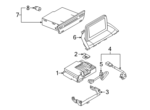 2014 Mazda 3 Display System Diagram for BHP1-61-1J0E