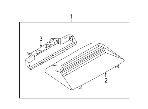 2009 Mazda 6 High Mount Lamp Diagram for GS3L-51-580C