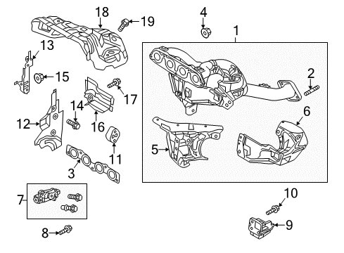 2014 Mazda CX-5 Bracket Diagram for PY01-40-081