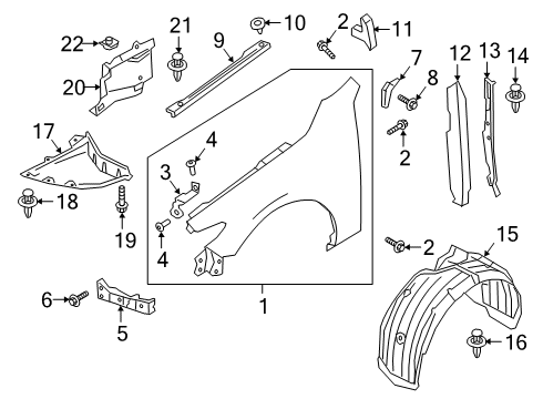 2025 Mazda 3 Fender & Components Diagram 2