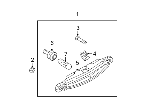 2011 Mazda 3 High Mount Lamps Diagram