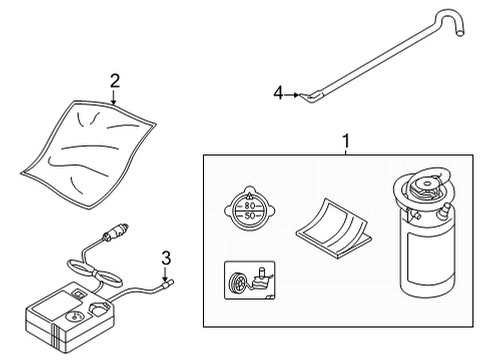 2022 Mazda MX-30 EV Jack & Components