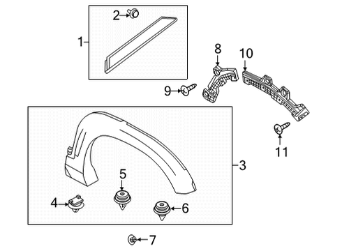 2022 Mazda MX-30 EV Exterior Trim - Quarter Panel
