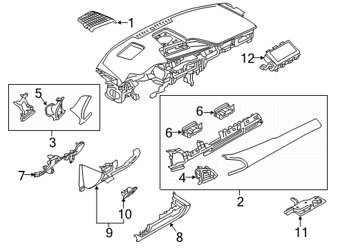 2025 Mazda 3 Instrument Panel Components