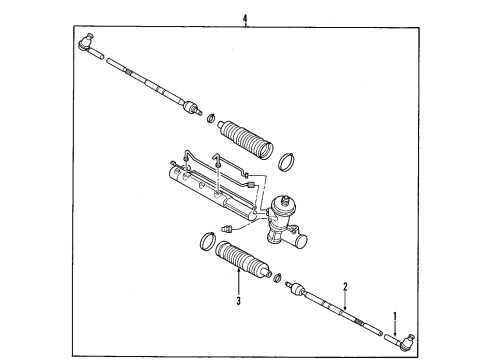 2002 Mazda Tribute Steering Gear & Linkage Diagram 2