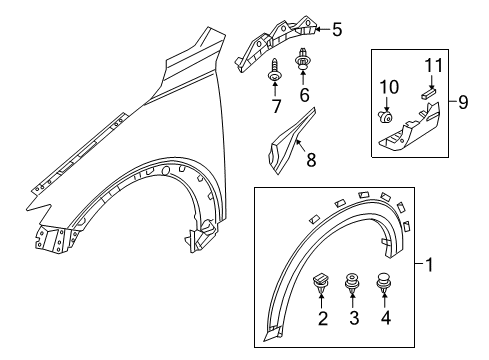 2021 Mazda CX-3 Exterior Trim - Fender