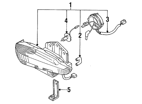 1993 Mazda 929 Fog Lamps