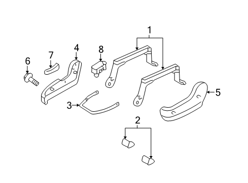 2005 Mazda Tribute Tracks & Components
