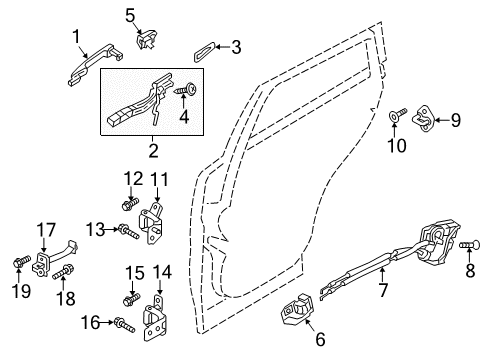 2016 Mazda CX-5 Rear Door Diagram