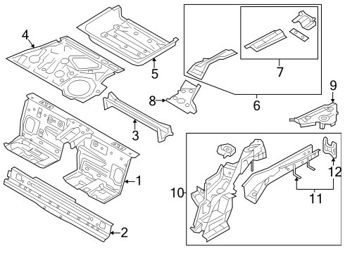 2024 Mazda MX-5 Miata Rear Floor & Rails