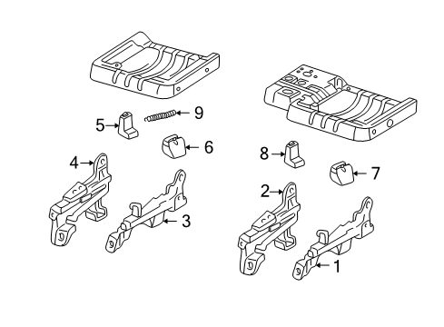 2004 Mazda B2300 Tracks & Components Diagram 3