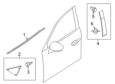 2022 Mazda 3 Belt Molding Diagram for BDTS-50-640E