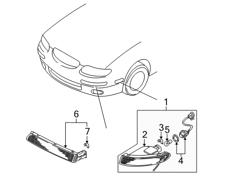 1996 Mazda Millenia Signal Lamps Diagram