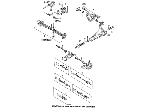 1991 Mazda Miata Differential - Rear