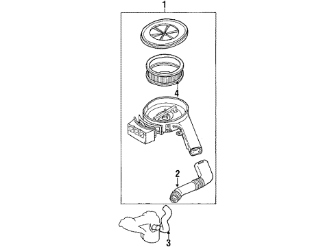1987 Mazda B2200 Air Inlet
