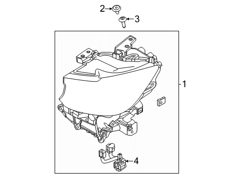 2025 Mazda CX-70 Headlamp Components