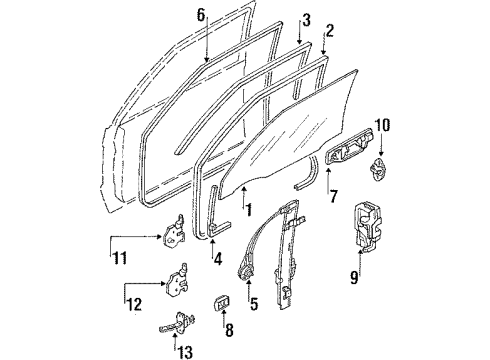 1989 Mazda 323 Instruments & Gauges Diagram