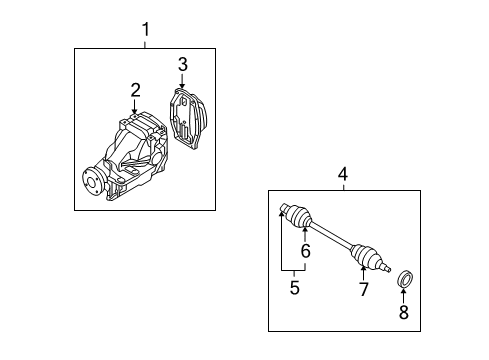 2007 Mazda RX-8 Axle & Differential - Rear Diagram