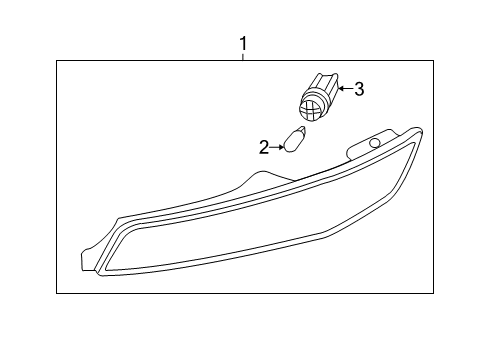 2008 Mazda RX-8 Side Marker Lamps Diagram