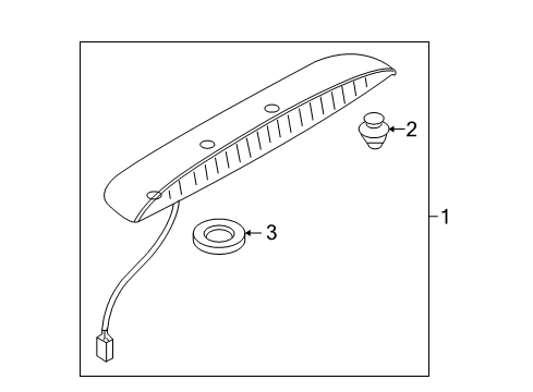 2024 Mazda MX-5 Miata High Mount Lamps Diagram 2