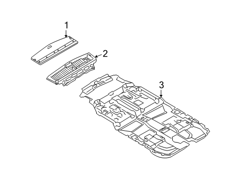 2006 Mazda 5 Interior Trim - Rear Body
