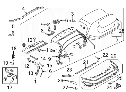 2024 Mazda MX-5 Miata Top Cover & Components