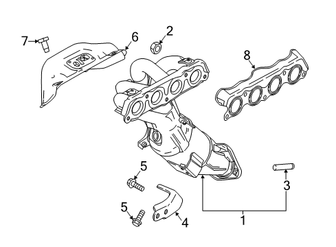 2024 Mazda MX-5 Miata Exhaust Manifold