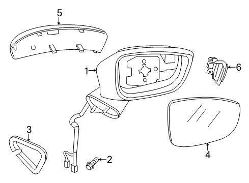 2015 Mazda 3 Outside Mirrors Diagram