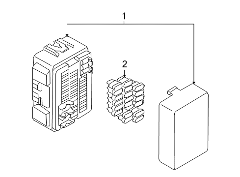 2009 Mazda CX-9 Fuse Diagram for BP4K-67-M25